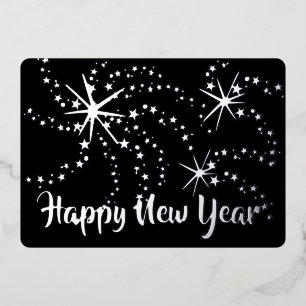 Happy New Year Fireworks 5 x 7   Back Photo