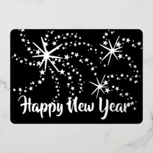 Happy New Year Fireworks 5 x 7 Back Photo