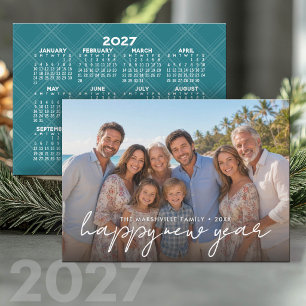 Happy New Year - Full Photo - 2027 Calendar Holiday Card