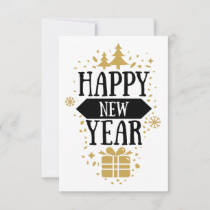 Happy New Year // Fun New Years Blank Card