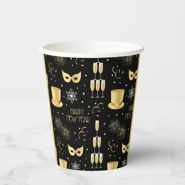 Happy New Year GB Paper Cups (Front)