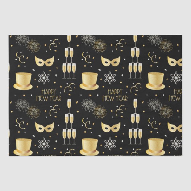 Happy New Year GB Tissue Paper (Front)