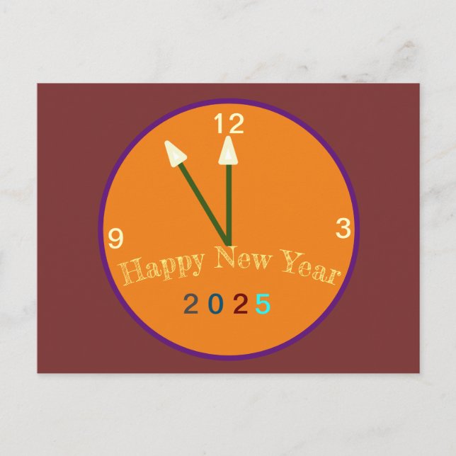 Happy New Year gift card 2025 (Front)