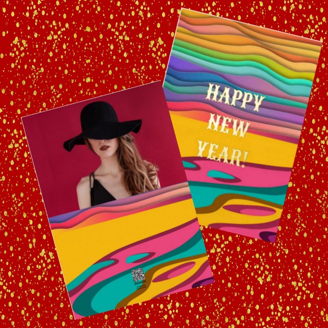 Happy New Year Girlfriend Abstract Art Cute Photo (Creator Uploaded)