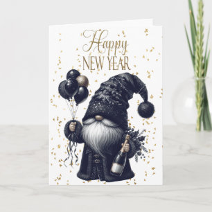 Happy New Year Gnome Card