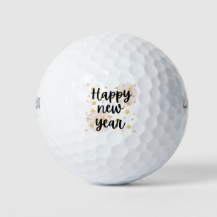 Happy New Year Golf Balls
