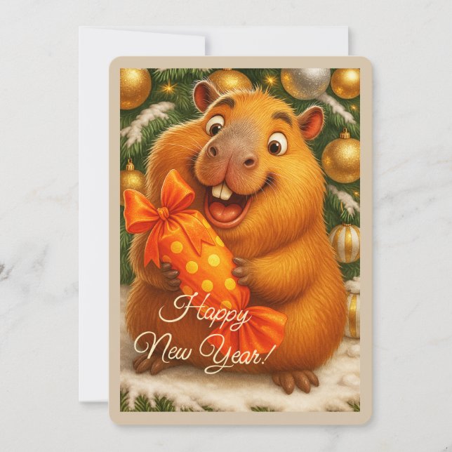 Happy New Year Greeting Card (Front)
