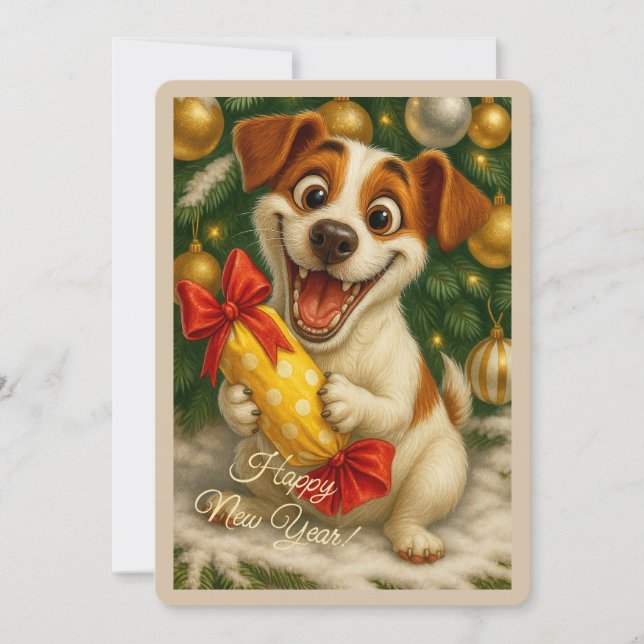 Happy New Year Greeting Card (Front)