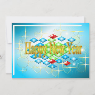 Happy New Year Greeting Card