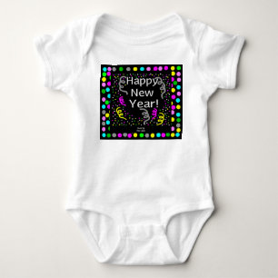 Happy New Year Greetings Baby Jersey Bodysuit