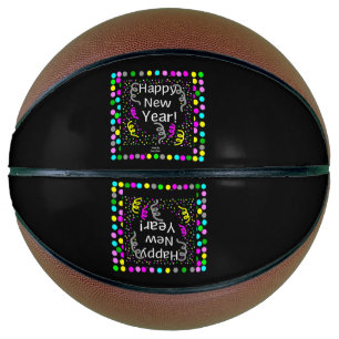 Happy New Year Greetings Basketball