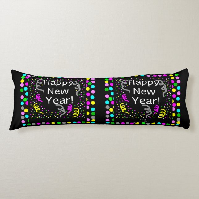 Happy New Year Greetings Body Pillow (Front)