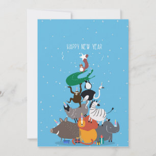 Happy New year greetings card