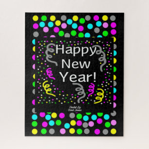 Happy New Year Greetings Puzzle 16" X 20"