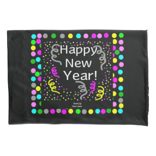 Happy New Year Greetings Standard Pillowcase