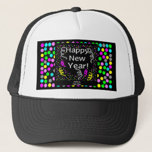 Happy New Year Greetings Trucker Hat