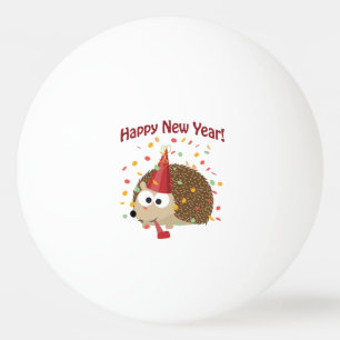 Happy New Year Hedgehog! Ping Pong Ball