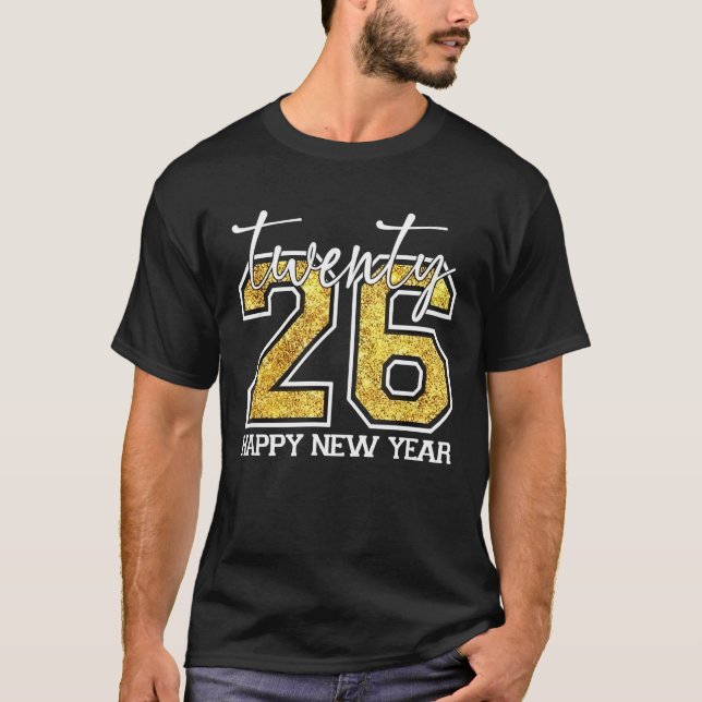 Happy New Year Hello 2026 Family Matching T-Shirt (Front)