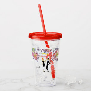 Happy New Year! Here's to You! on a Acrylic Tumbler
