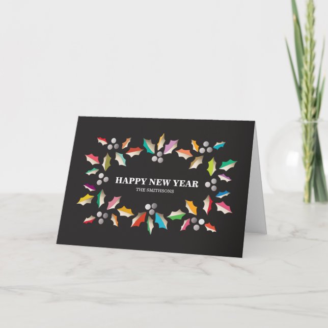HAPPY NEW YEAR HOLIDAY CARD (Front)