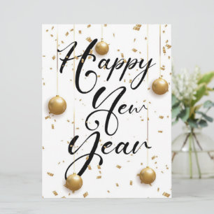 Happy New Year Holiday Card