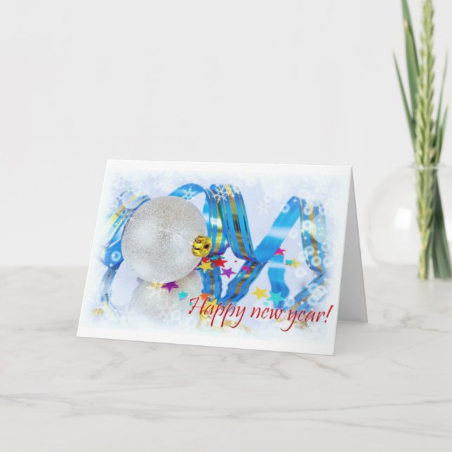 Happy New Year Holiday Card (Front)