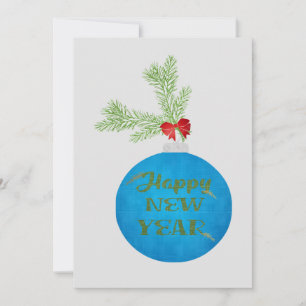 Happy New Year Holiday Card