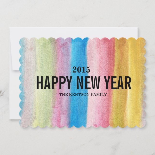 happy new year holiday card (Front)