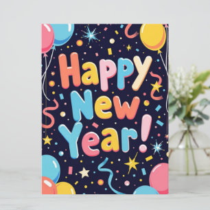 Happy New Year Holiday Card