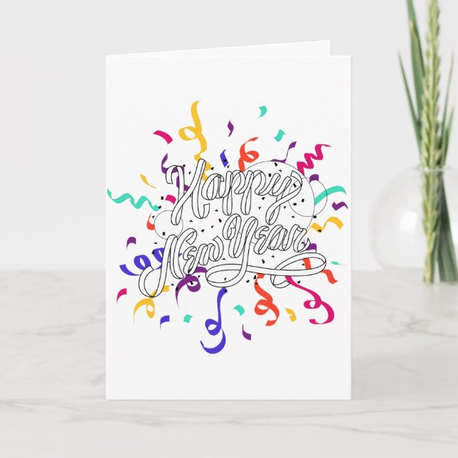 Happy new year holiday card (Front)