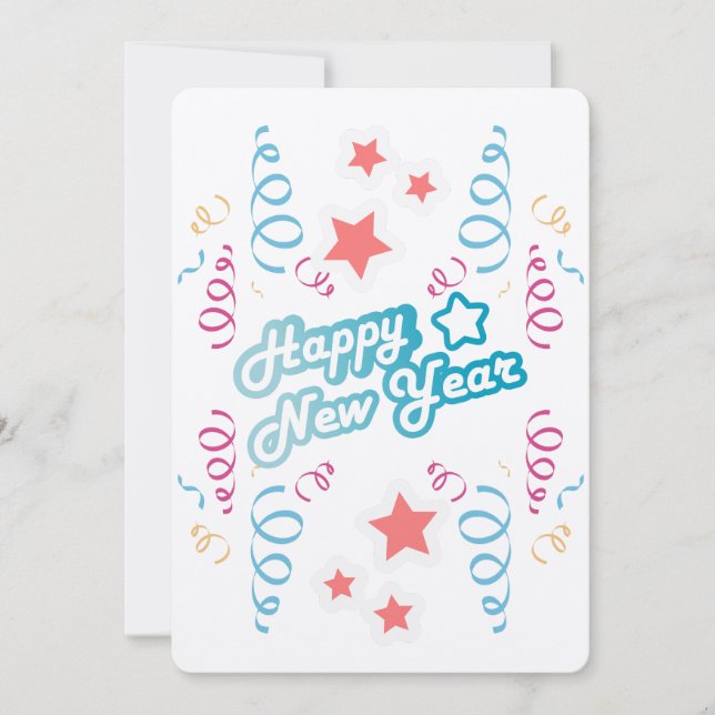 Happy new year holiday card (Front)