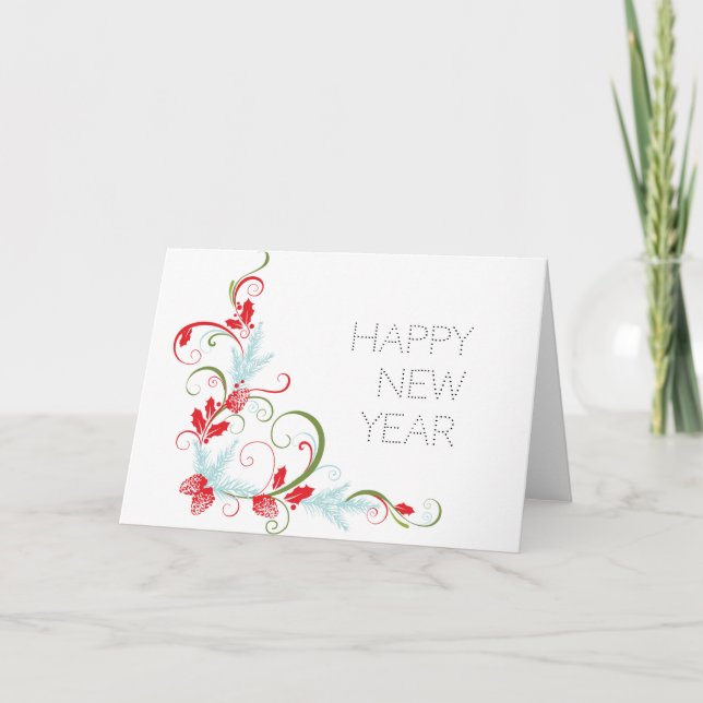 Happy New Year Holiday Card (Front)