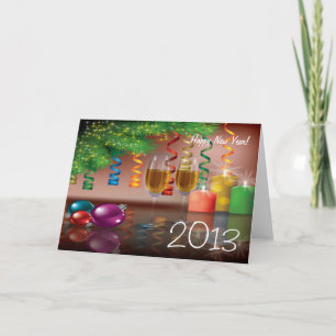 Happy New Year Holiday Card