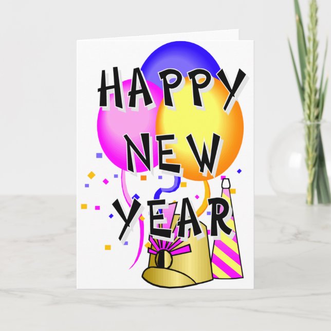 Happy New Year Holiday Card (Front)