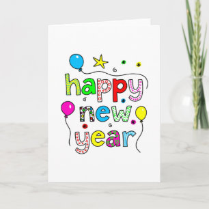 Happy New Year Holiday Card