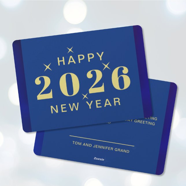 Happy New Year Holiday Card (Happy New Year Holiday Card (front and back))