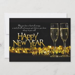 Happy New Year Holiday Card