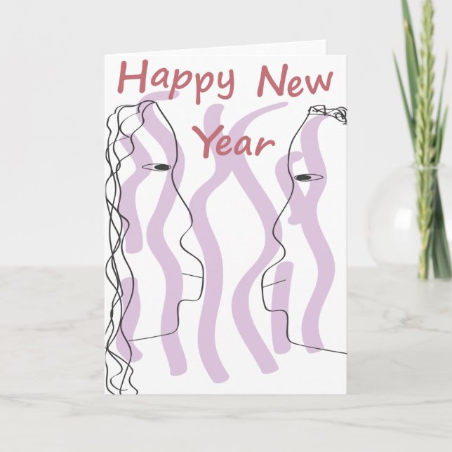 Happy New Year Holiday Card (Front)