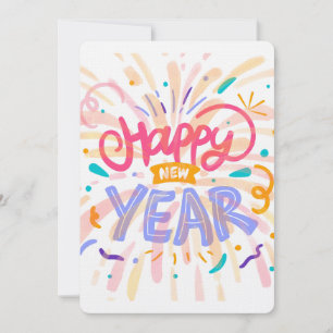 Happy new year holiday card