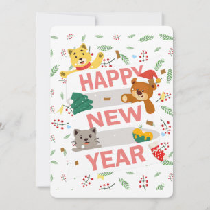 Happy new year holiday card
