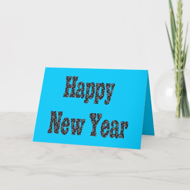 happy new year holiday card (Front)