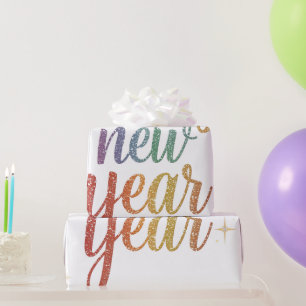 Happy new year holiday elegant Gift Wrapping Paper