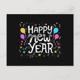 Happy New Year Holiday Fireworks Celebration Gift  Enclosure Card