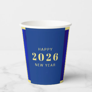 Happy New Year Holiday Paper Cups