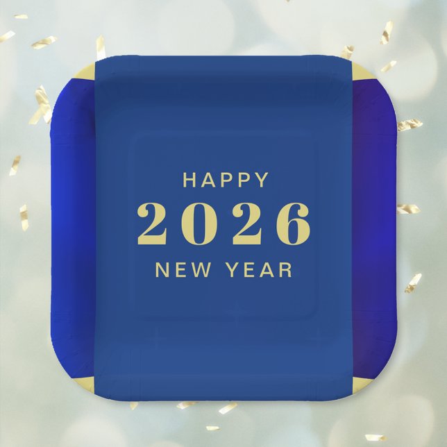 Happy New Year Holiday Paper Plate (Happy New Year Holiday Paper Plates)