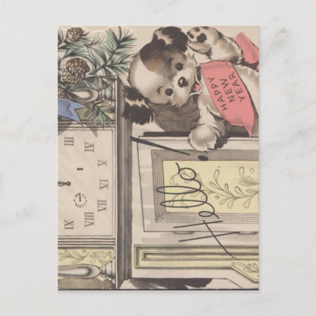 Happy New Year Holiday Postcard (Front)