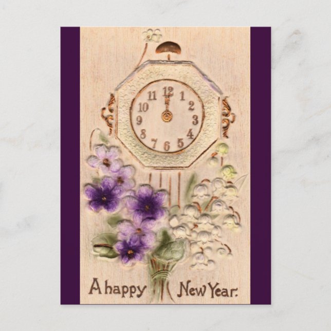 Happy New Year Holiday Postcard (Front)