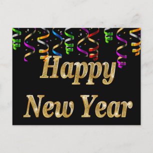 Happy New Year Holiday Postcard