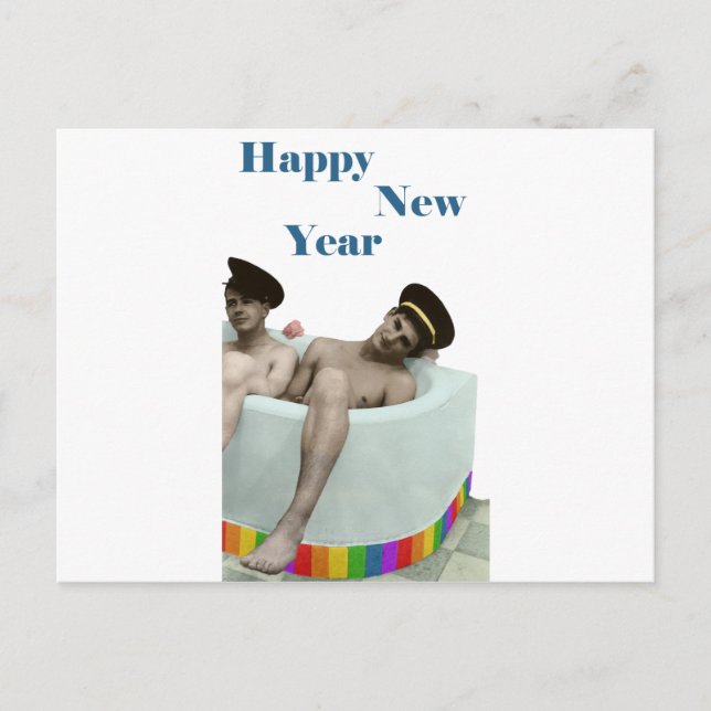 Happy New Year Holiday Postcard (Front)