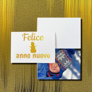 Happy New Year  - in  Italian Foil Card